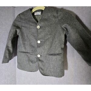 IMP Originals Vintage Boys 6 Wool Blazer Gray Sports Coat Blazer Toddler Formal